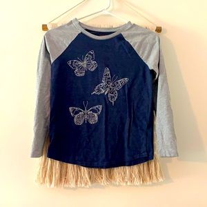 Girls butterfly long sleeve